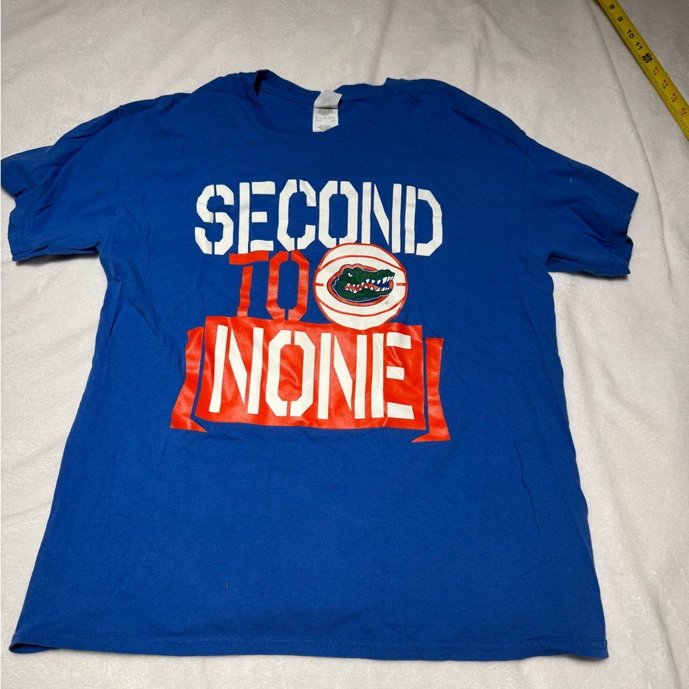 Vintage NCAA Florida Gators Second To None Basketball T-shirt Men Large